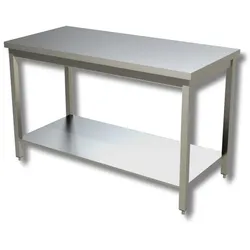 Ristoattrezzature Edelstahltisch - Professionelle Arbeitsplatte - für Küchen, Restaurants, Pizzerien - 90x60x85h
