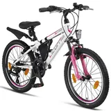 Licorne Bike Guide Premium Mountainbike in 20, 24 und 26 Zoll - Fahrrad für Mädchen, Jungen, Herren und Damen - Shimano 21 Gang-Schaltung, Kinderfahrrad, Kinder