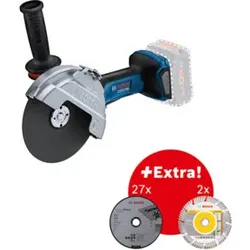 Bosch Akku-Winkelschleifer GWS 18V-180 P Professional, ohne Akku + Zubehör
