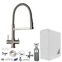 BieTal Tafelwasseranlage 5-W Wasserhahn mit Brause
