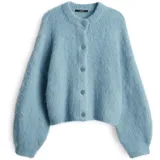 Someday Damen Strickjacke | TAMANAH Loose Strickcardigan aus weichem Alpakamix Arctic Blue, 36 - 36