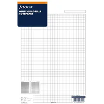 Filofax Notizpapier A4 kariert Weiß