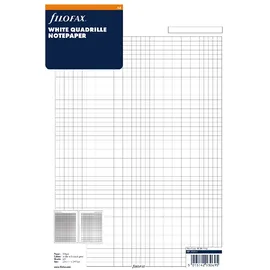 Filofax Notizpapier A4 kariert Weiß