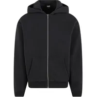 URBAN CLASSICS Fluffy Zip Hoody Kapuzenjacke schwarz, Größe 3XL