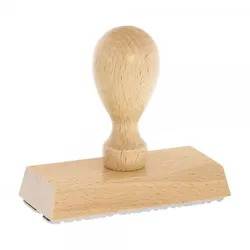 Holzstempel (90x40 mm - 8 Zeilen)