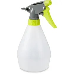 Relaxdays Sprühflasche, 3er Set, 500 ml, Düse mit Nebel und Strahl, mit Skala, nachfüllbar, Kunststoff, Zerstäuber, weiß