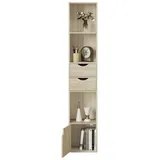 Woltu Bücherregal 30 x 158 x 24 cm Beige