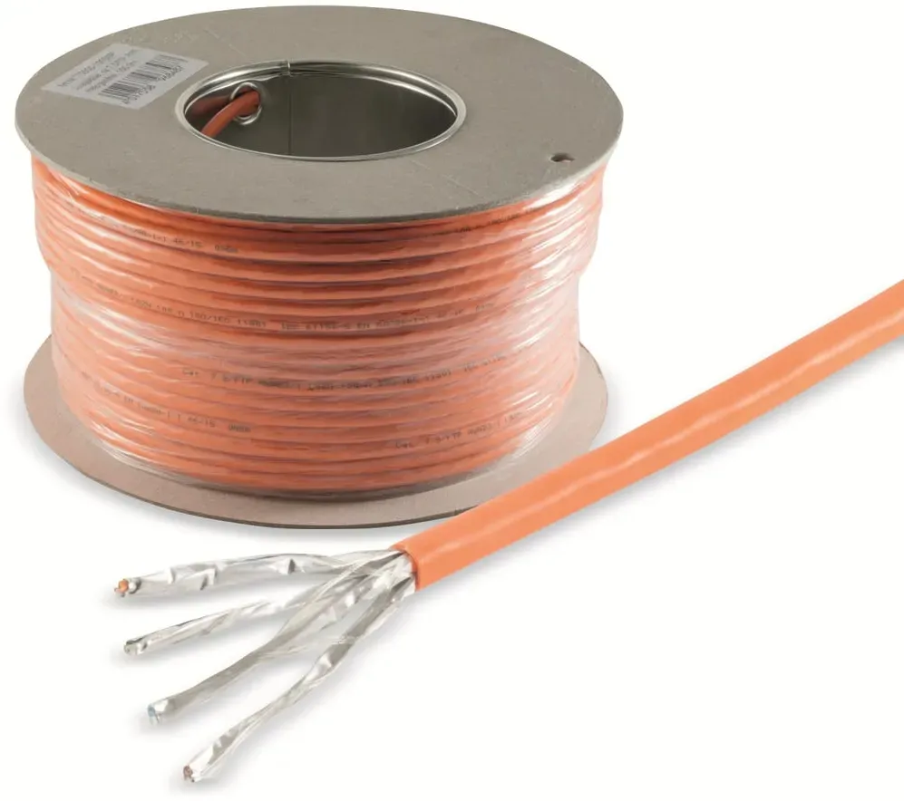 SMART-MULTIMEDIA CAT.7 Verlegekabel BasicPro, 50 m, orange
