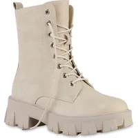 VAN HILL Plateau Boots in Beige