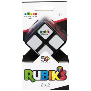 Spin Master Rubik’s Mini 2x2 Zauberwürfel - der 2x2 Cube für Einsteiger ab 8 Jahren und für unterwegs, hohe Qualität, leichtgängiges Handling, leuchtende Farben
