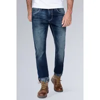 CAMP DAVID Straight-Jeans »NI:CO:R611«, mit Kontrast-Riegel 33, Länge 30, blau Herren Jeans