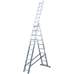 Vielzweckleiter KRAUSE "CORDA", grau (aluminiumfarben), H:615cm, Aluminium, Leitern