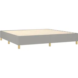 vidaXL Boxspringbett 200 x 200 cm Hellgrau