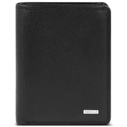 Redolz Leather Essentials HF Geldbörse RFID Leder 9,5 cm ausklappbar black