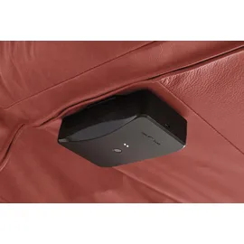 KAWOLA Relaxliege LETICIA Leder 0 x 0 x 0 cm rot mit Nackenkissen