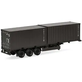 HERPA 747240 - Containerauflieger 3achs mit 2 x 20ft. Container Bundeswehr 1:87