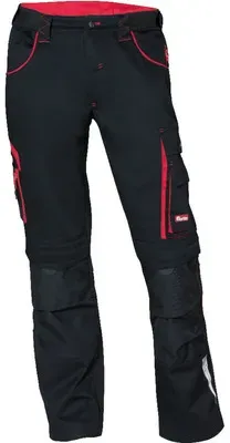 Bundhose 24, schwarz/rot, Größe 52 - schwarz/rot - 52