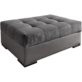 Collection AB Hocker Josy 98 x 41 x 68 cm Polyester Grau