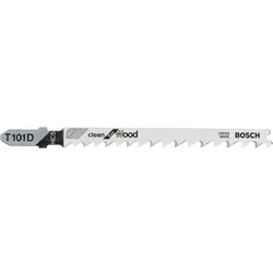 Stichsägeblätter Bosch T101D Länge: 100mm für saubere gerade Schnitte in Holz (5 Stück)