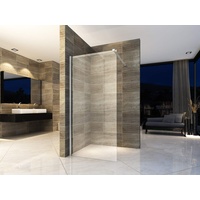 120x200cm Walk In Dusche Begehbare Duschwand Glas Duschabtrennung Duschtrennwand Glastrennwand Glaswand mit NANO-Beschichtung