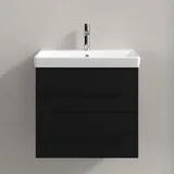Villeroy & Boch Waschtischunterschrank 2 Auszüge 57,6 x 51,4 x 48,4 cm Volcano Black