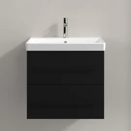 Villeroy & Boch Waschtischunterschrank 2 Auszüge 57,6 x 51,4 x 48,4 cm Volcano Black