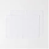 Homescapes 2er-Set weiße Tischsets Baumwolle gerippt, Platzsets rechteckig aus Stoff, waschbare Platzdeckchen