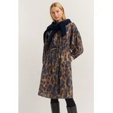 Bugatti Blusenkleid Leo-Muster Braun 38