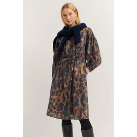 Bugatti Blusenkleid Leo-Muster Braun 38