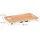 Relaxdays Laptoptisch für Bett & Couch, H x B x T: 26 x 63 x 40 cm, klappbarer Betttisch, Notebooktisch, Hellbraun/weiß