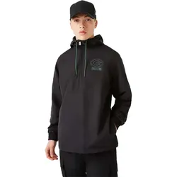 New Era Windbreaker Green Bay Packers - schwarz 2XL