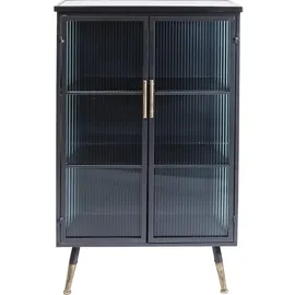 Kare Highboard 72 x 120 x 38 cm Anthrazit / Messing