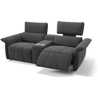 Stoff Funktionssofa ADRIA Relaxsofa Kino - grau