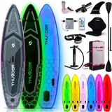 Thunder Mossa SUP Board 320 x 75 x 15 cm Grau/Weiß/Rosa