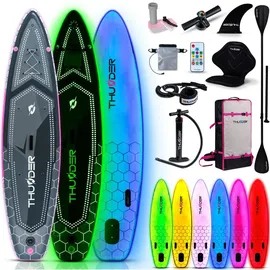 Thunder Mossa SUP Board 320 x 75 x 15 cm Grau/Weiß/Rosa