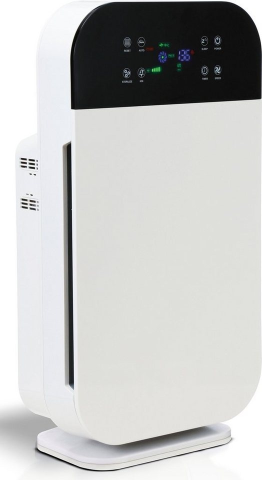 MediaShop Luftreiniger M19974, für 40 m2 Räume, mit 6-Filter System, Livington Air Purifier DELUXE weiß