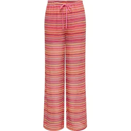 Only ONLSANDY WIDE TIE STRING Hosen Orange/Pink M