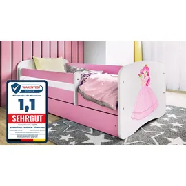 raumhirsch furniture Kinderbett Prinzessin 80 x 180 cm Holzwerkstoff rosa