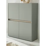 furn.design Highboard 100 x 120 cm Salbei Grün / Eiche
