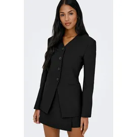Only Jerseyblazer "ONLLAMINA LIFE L/S FIT BLAZER TLR", Damen, Gr. 34, schwarz, Obermaterial: 97% Polyester, 3% Elasthan, unifarben, regular fit normal, Blazer