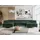 MKS Meble Ecksofa Cord U-Form 2-Sitzer Grün