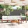 vidaXL Garten-Lounge-Set 6-tlg. cremeweiß Akazie