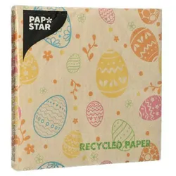 Papstar Servietten Eggs recyceltes Papier 3lagig 33x33cm 20 Stück