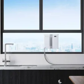 Ecovacs WINBOT Mini Fensterputzroboter, kompaktes Design, Doppel-Düsen mit Ultraschall-Zerstäubung, 9-Stufen-Schutzsystem, intelligente Pfadplanung, 3 Reinigungsmodi, Anti-Rutsch-System, Grau