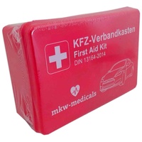 Kingsale Erste-Hilfe-Set KFZ Verbandskasten nach DIN 13164-2014 Erste Hilfe Kit rot