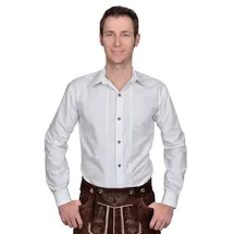 Edelnice Klassisches Trachtenhemd in weiß | Gr.: XL