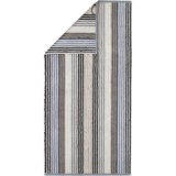 CAWÖ Unique Streifen 944 Handtuch 50 x 100 cm anthrazit