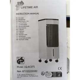 Lifetime Air Luftkühler 871125250382 weiß B/H/T: ca. 24x53x22 cm -