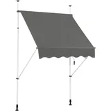 Costway Klemmmarkise 150 cm grau