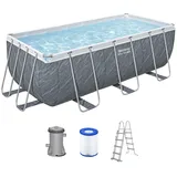 betway Bestway Power Steel Frame Pool Set 412 x 201 x 122 cm inkl. Filterpumpe und Poolleiter